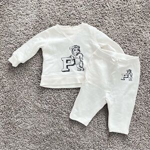 Ralph Lauren Baby Bear Print Sweatpants Set